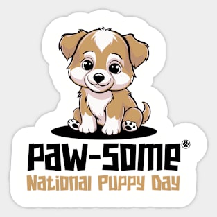 National Puppy Day – March Sticker